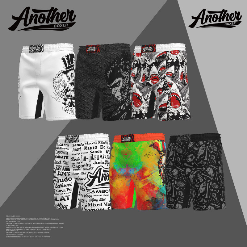 An Comprehensive Fighting Shorts Four-Sided Elastic MMA Shorts Brazilian Jiu Jitsu Training Pant Com