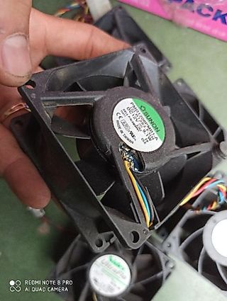 Quạt Sunon vuông 8cm 12v 0.5A 1A đến 3A tháo máy chủ chạy em gió mạnh