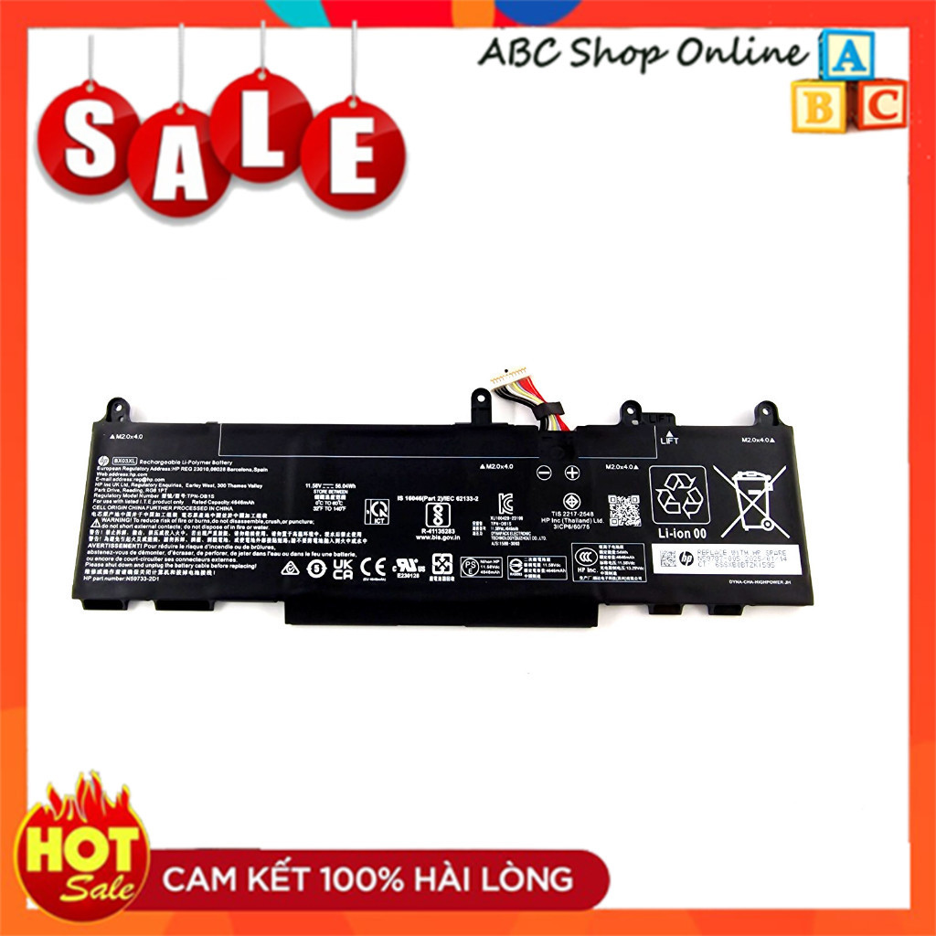 Pin Laptop HP EliteBook 830 835 840 845 860 865 G11 BX03XL, BX03056XL, HSTNN-AB1D, HSTNN-OB3H
