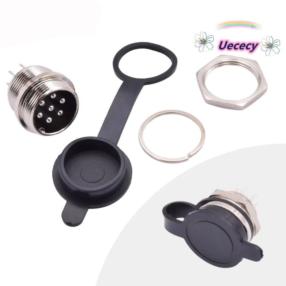 Nắp chống bụi UECECY GX12 GX16 GX20, Vỏ ổ cắm tròn hàng không nhẹ chống nước, Cao su chống rò rỉ GX1