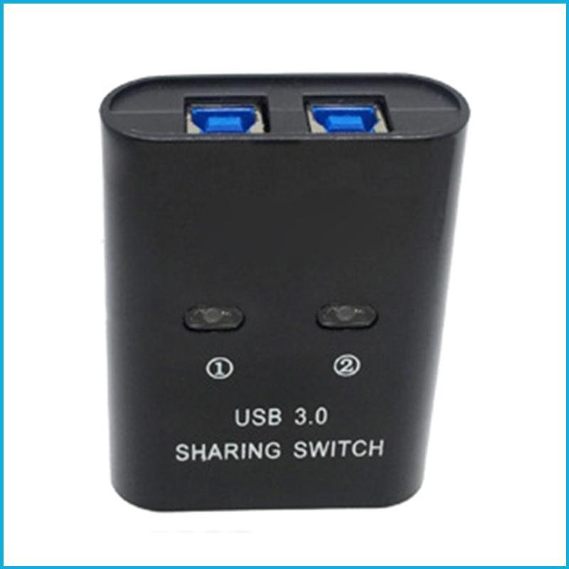 Utake 2 Cổng USB3 0 Máy in Chia Sẻ Thiết Bị Bằng Tay Chia Sẻ Chuyển Đổi Hub 2 Trong 1 Bộ Chia Ra