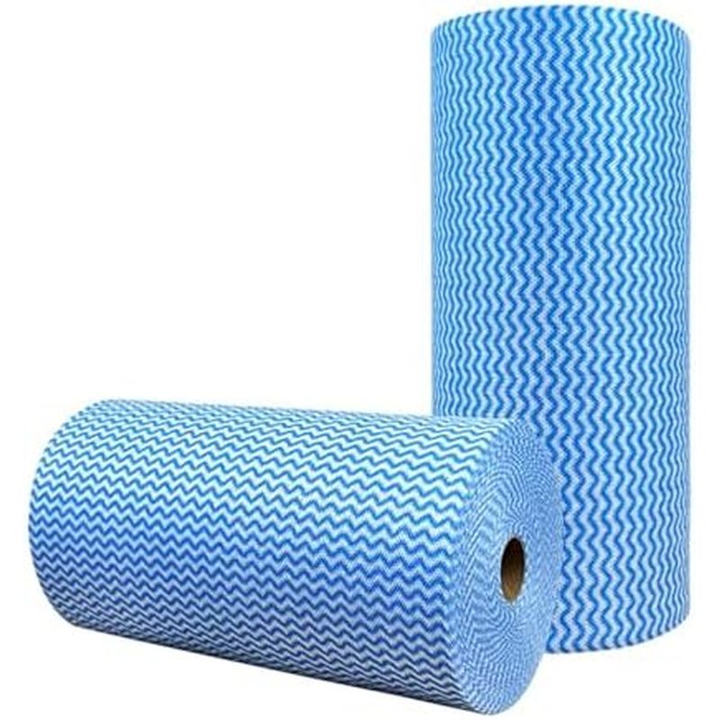 Disposable Cleaning Cloths Reusable Dish Cloths Dish Towels Blue Kitchen Towels Handy Wipes On Rolls