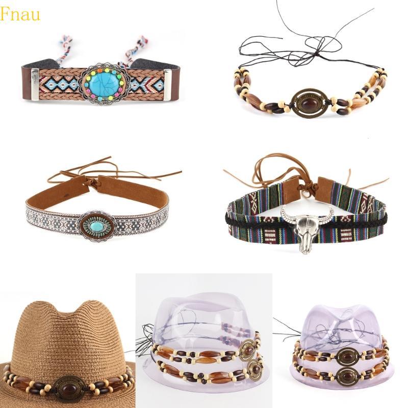 Fnau Western Hat Belt DIY Mexicans Hat Bands DIY Hat Cowboy Hatbands Hatbands