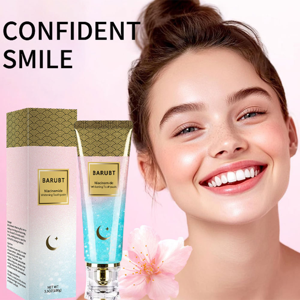 BARUBT Whitening Toothpaste, Crystal Transparent Texture, Refresh Breath, Stain Removal Daily Tooth 