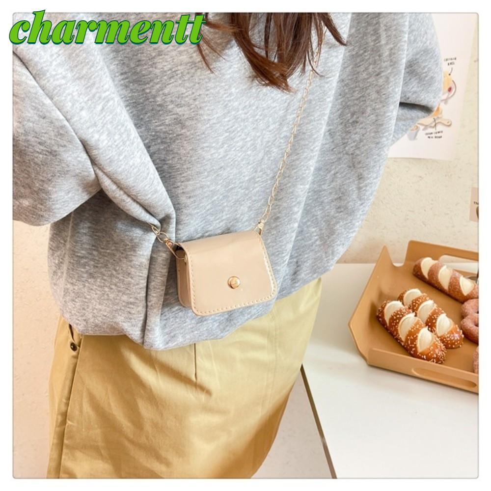 Túi đeo chéo mini CHARMENTT, 1 ví đựng tiền xu nhỏ cỡ nhỏ, Dây đeo dây đeo thiết kế đeo chéo mini hình dạng nhỏ gọn Túi đeo vai thông thường Sử dụng hàng ngày