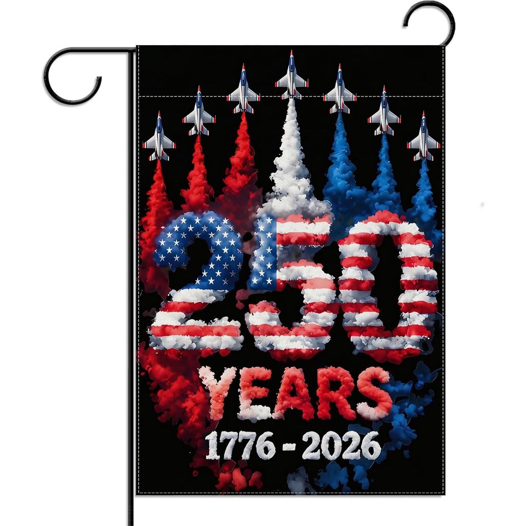 Cờ sân vườn kỷ niệm 250 năm của Mỹ 1776-2026 250 năm sinh nhật Trang trí Mỹ 4th of July 4th of July 