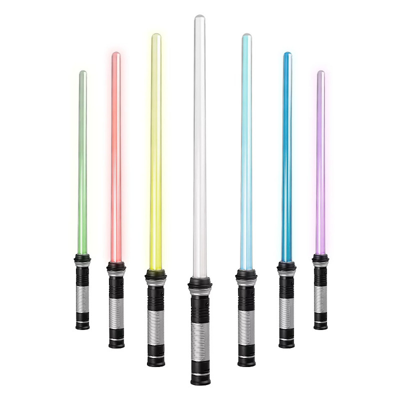 Đèn LED phát sáng Sabre với âm thanh chuyển động Lightsaber 2 trong 1 7 Màu RGB Có thể thay đổi Đôi 