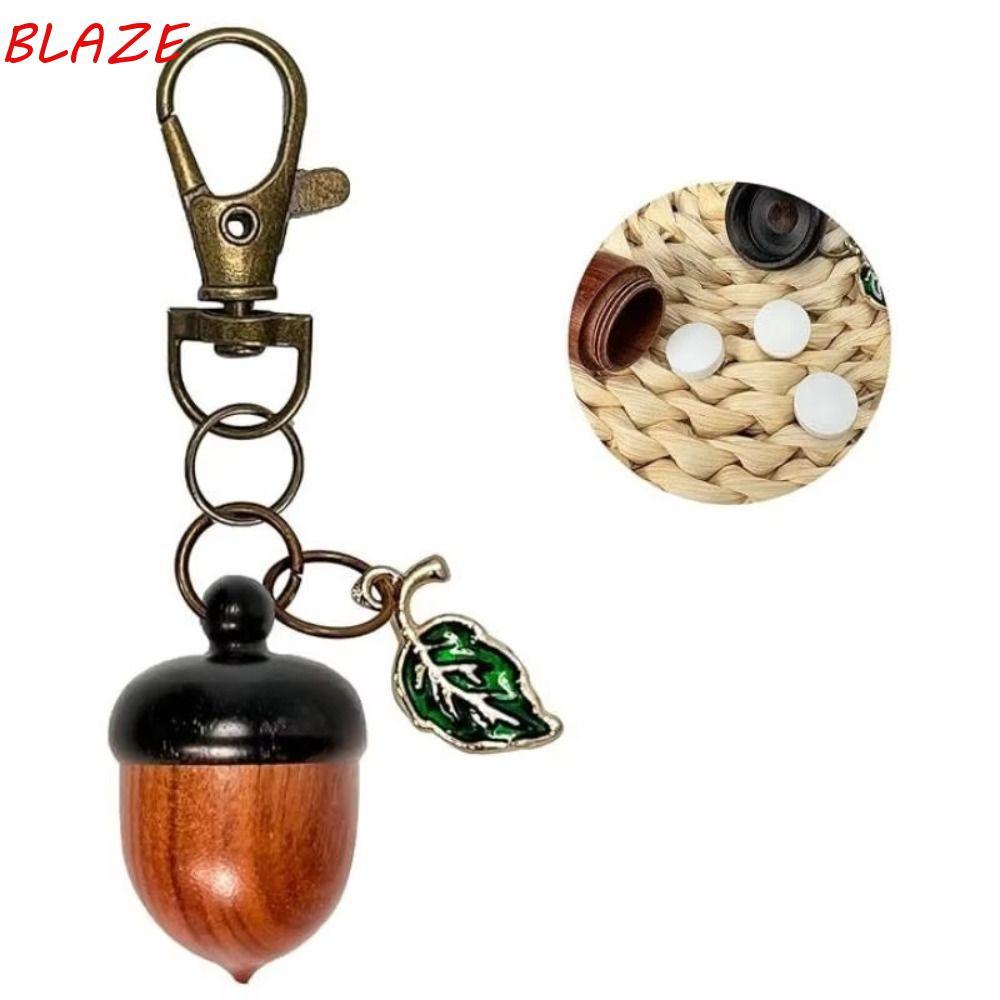 YHFNDIYS Acorn Twist Open Móc khóa, Lưu trữ vật phẩm nhỏ Móc khóa Acorn nhẹ, Xoắn di động mở tròn mô