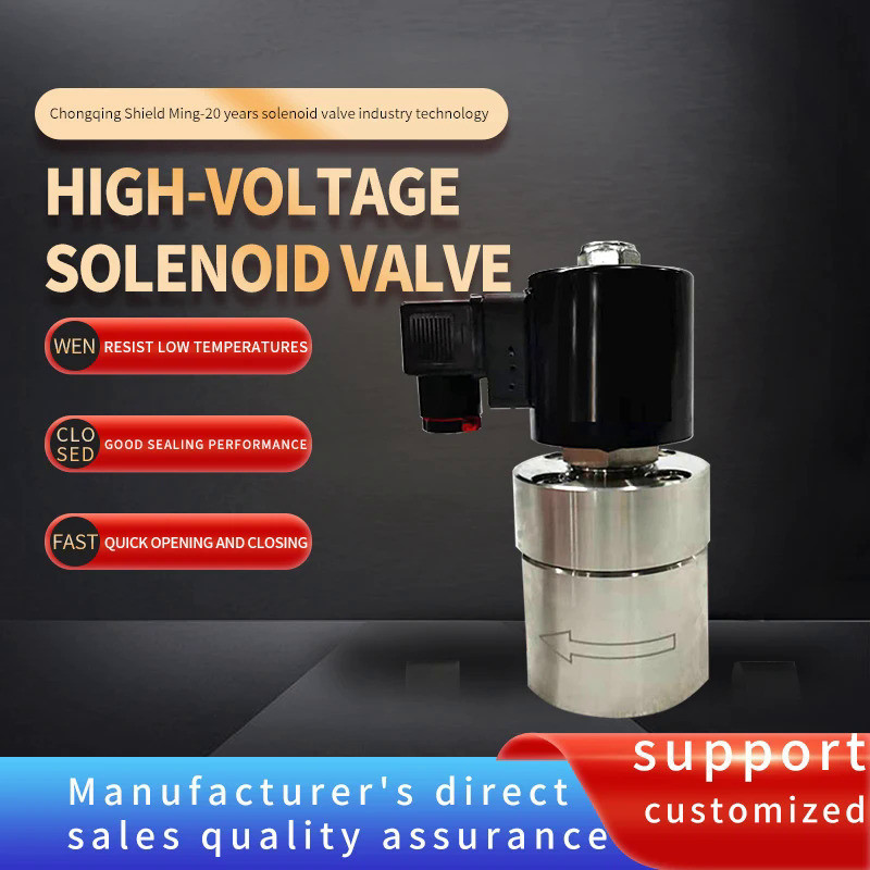 High pressure solenoid valve stainless steel 500bar 50mpa zero leakage water, gas and oil fast solen