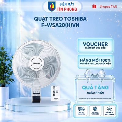 [KOL - KOC] Quạt treo Toshiba F-WSA20(H)VN - Công suất 55W - Góc đảo gió 80 độ - Hàng chính hãng -Bảo hành 1 năm