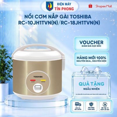Nồi cơm nắp gài Toshiba 1L /1.8L RC-10JH1TVN(N)/RC-18JH1TVN(N) - Hàng chính hãng - Bảo hành 12 tháng