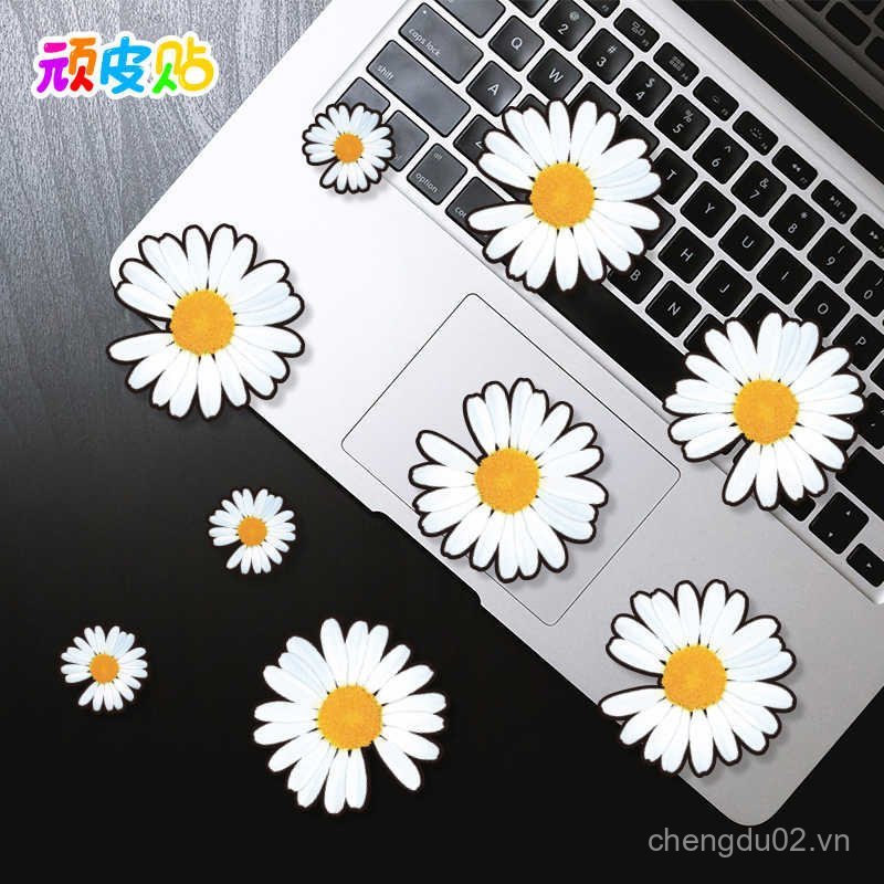Little Daisy Sticker Street Wear Flat Guitar Water Cup Sticker 4DUR