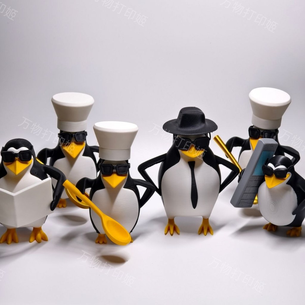 Người thanh lịch Penguin Taste Book William Tell Spoof Món quà độc đáo mới Đồ chơi Trừu tượng Hình b