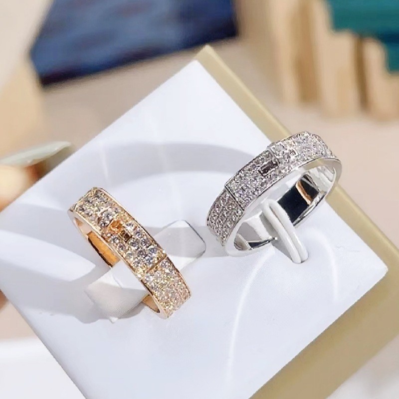 FID0 Golden Pig Starry Couple's Gold Ring Nose Ring Diamond Rose v18kkelly