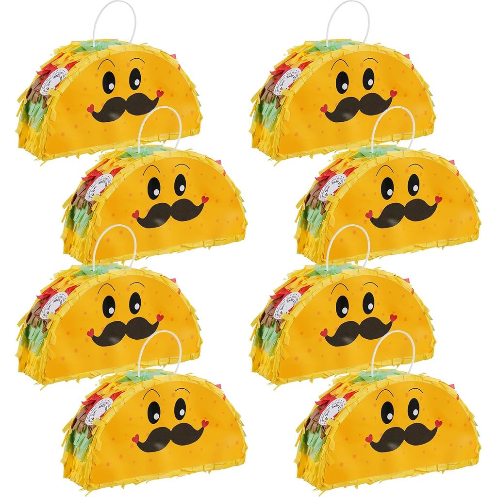 8 Gói Cinco De Mayo Mini Pinata Mexico Taco Cho Tiệc Fiestas Mèo Đen Pinata Kỷ Niệm Trang Trí Tiệc P