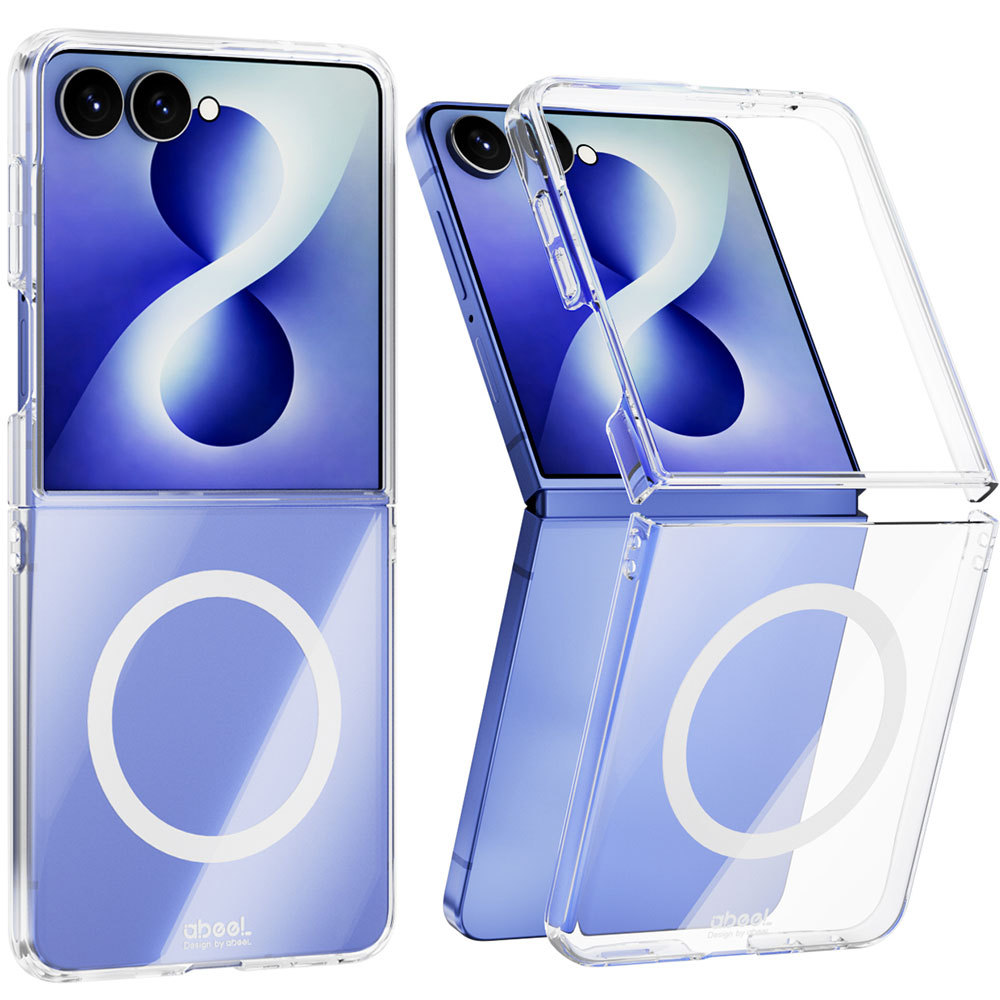 Ốp Lưng Từ Tính Trong Suốt Cho Galaxy Z Flip 8, Z Flip 7 Ốp Bảo Vệ Chống Sốc Acrylic Pha Lê Không Mà