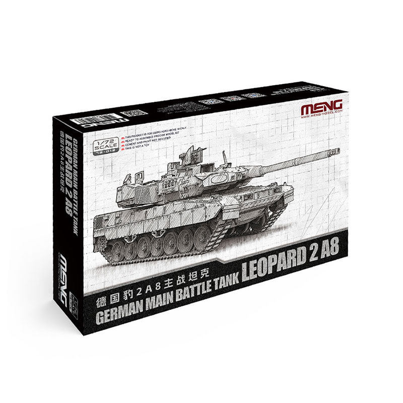 Mô hình lắp ráp MENG 1 / 72 72 72-012 Xe tăng chiến đấu chính của Đức Leopard 2A8