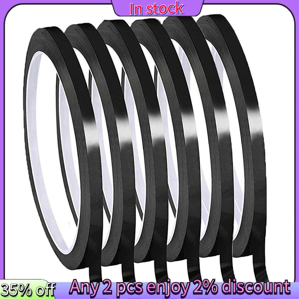 Còn hàng-Trắng Bo Mạch Pinstripe Tape 1 / 8Inch Thin White Board Dry Eraser Line Grinding Tape (Đen)