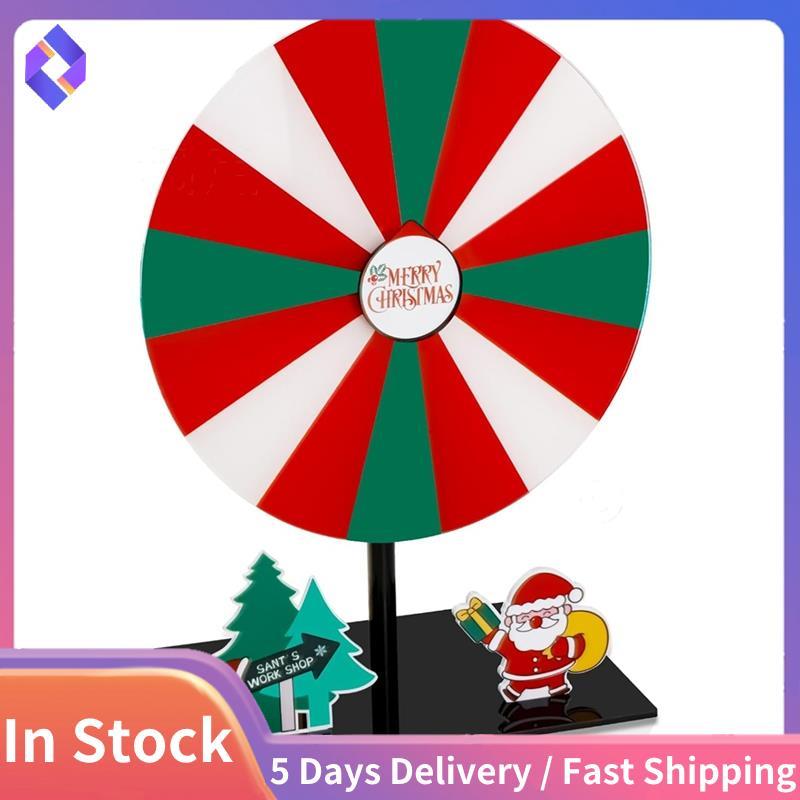 Dành Cho Giải Thưởng Khô Tẩy Spinner Bánh Xe Giáng Sinh, Có Chân Đế, Bánh Xe Roulette Để Bàn Làm Quà