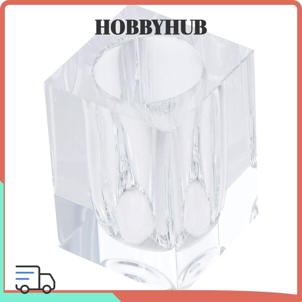 HOBBYHUB Crystal Cube Crystal Pen Holder Văn phòng đa năng trong suốt