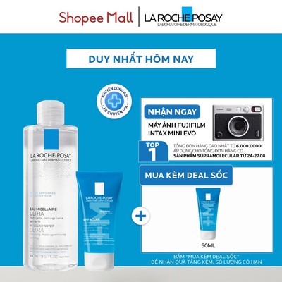 [FS Live] Bộ đôi làm sạch sâu cho da nhạy cảm La Roche-Posay Micellar Water Sensitive Skin 400ml