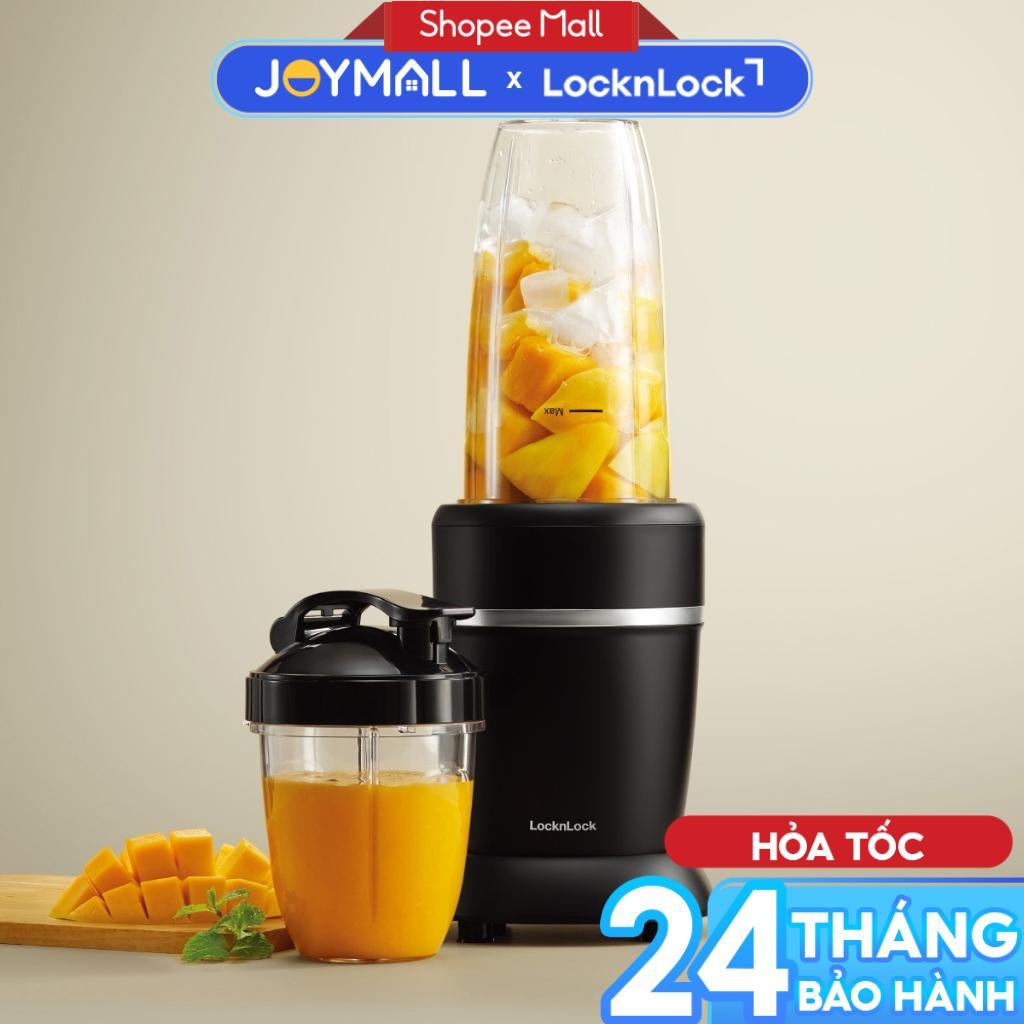 Máy Xáy Sinh Tố LocknLock EJM452BLK 2 Bình Đựng 950ml Và 500ml, Hàng Chính Hãng, Xay Đá - JoyMall