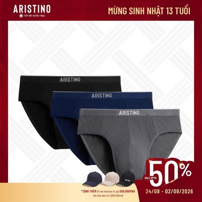 [Combo 3] Quần Lót Nam Aristino Briefs Bamboo Siêu Nhẹ, Thoáng Khí, Mềm Mát - ABF005EXP03