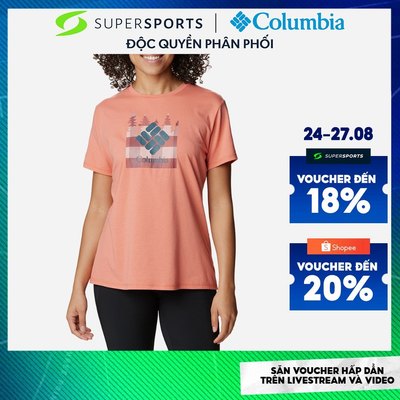 Áo Thun Ngắn Tay Chống Nắng Nữ Columbia Sun Trek™ Graphic - Cam - 1931752852