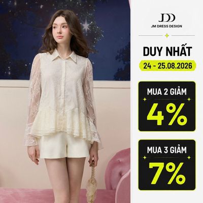 Áo Kiểu Cổ Đức Tay Loe Bèo Chân Xòe  2T51A.2607-2T51B.2607. Áo Tơ Mềm Bay, Áo Kiểu Công Sở, Áo Peplum Ren, Lụa Sang JM