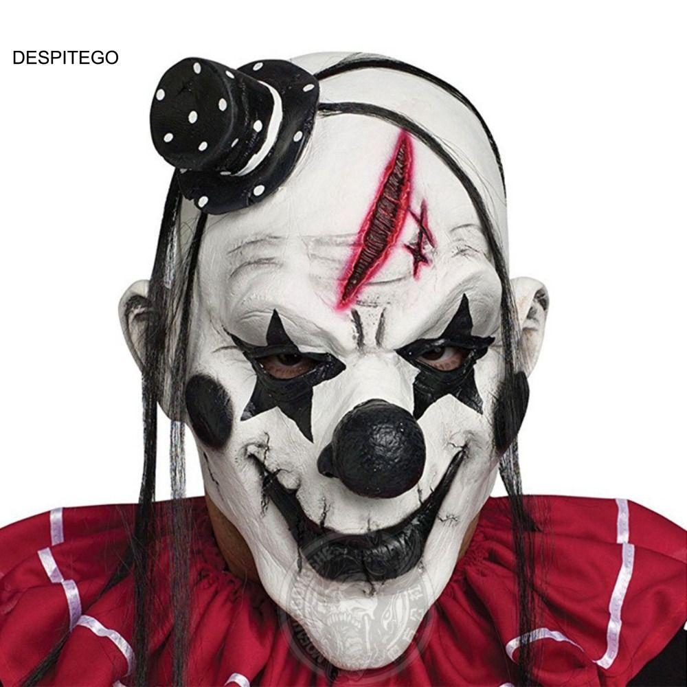 DESPITEGO Halloween Full Face Mask, Dressing Latex Halloween Clown Facemask, Joker Trang Phục Phụ Ki