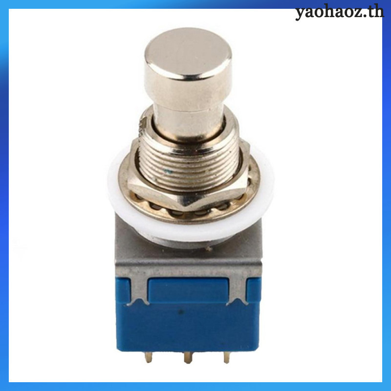 Hộp bàn đạp hiệu ứng đàn Guitar điện Chân kim loại Bỏ qua 9 chân 3PDT ()
