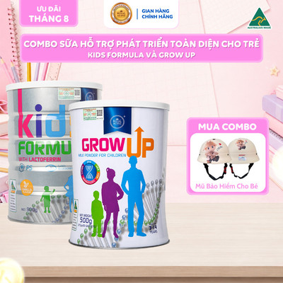 Combo Sữa Hỗ Trợ Phát Triển Toàn Diện Cho Trẻ ROYAL AUSNZ Kids Formula Và Grow Up Cho Trẻ Từ 3 Tuổi