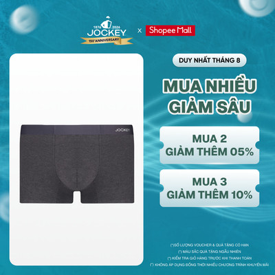 Quần lót viscose nam Jockey không đường may dáng trunk - J4157