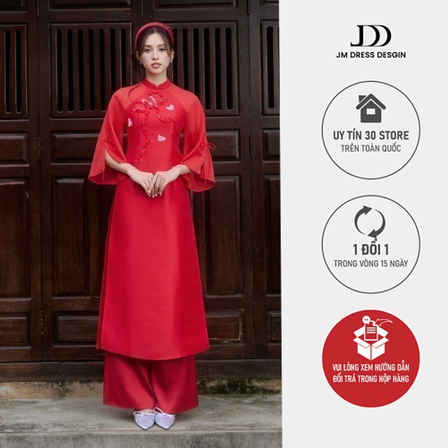 Quần lụa 3M02.2409S, quần lụa mặc phối cùng áo dài thiết kế bởi JM Dress Design