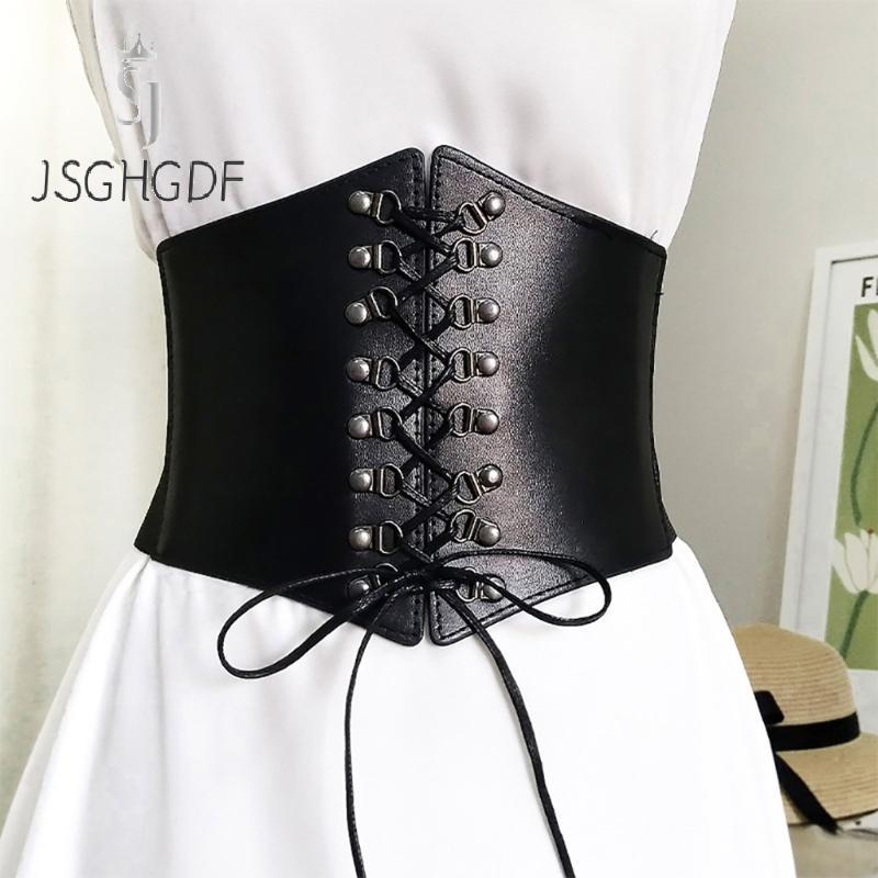 JSGHGDF * Steampunk Underbust Corset Khóa Băng Corset Da Pu Rộng Giảm Béo Cơ Thể