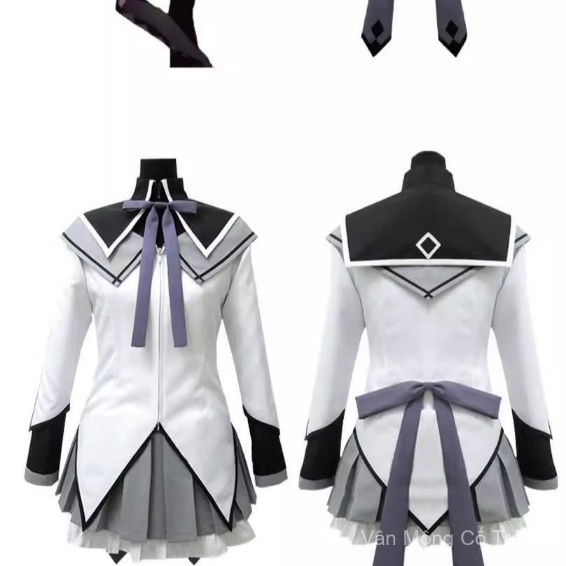 Trang phục cosplay Akemi Homura Madoka Magica, bộ đồ chiến đấu tóc dài đen, nữ mặc đẹp, chất liệu ca
