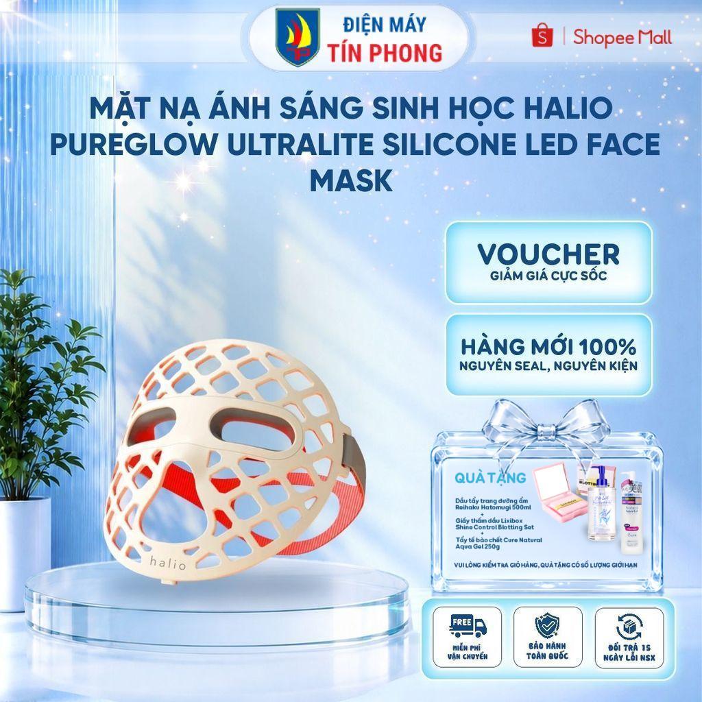 Mặt nạ ánh sáng sinh học Halio PureGlow Ultralite Silicone LED Face Mask