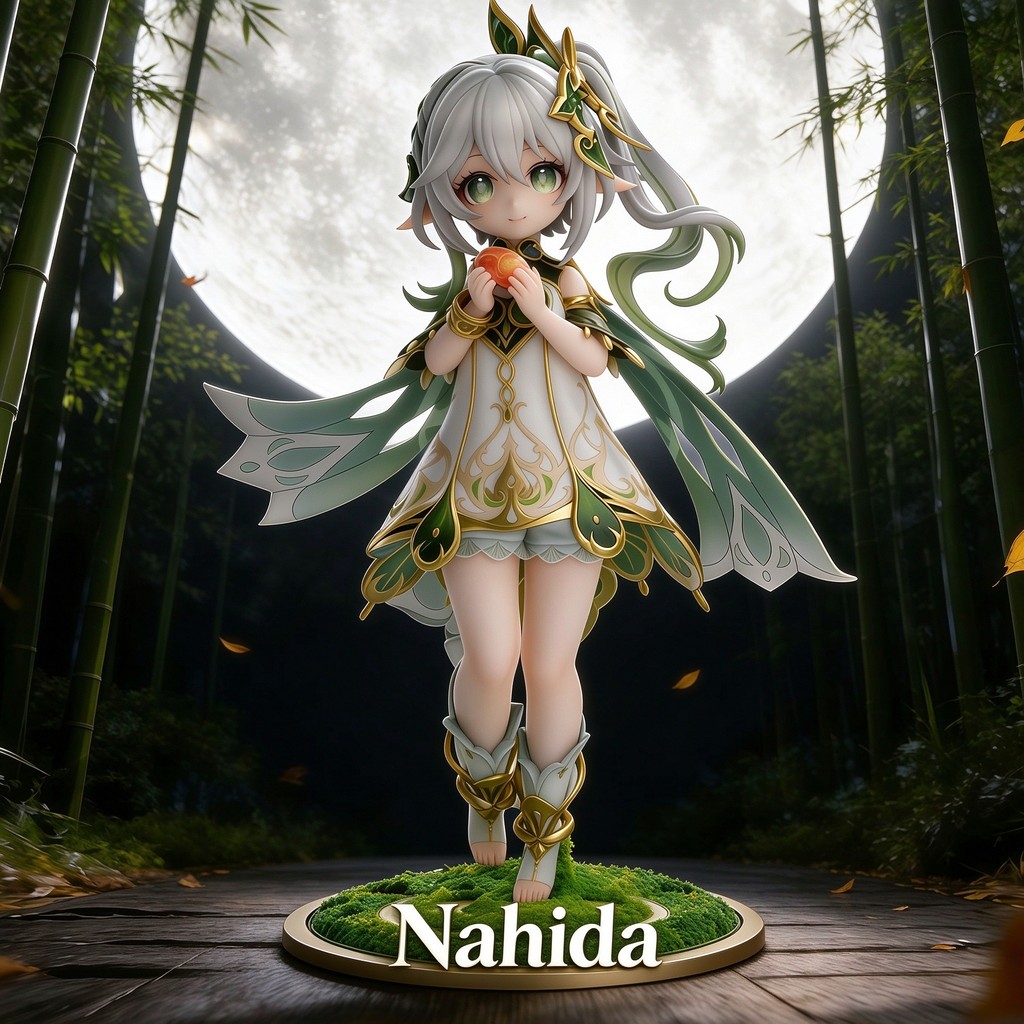 figure Genshin Impact Nahida mô hình nhân vật game anime chất liệu PVC trang trí bàn làm việc quà