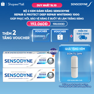 Bộ 2 Kem đánh răng SENSODYNE Repair & Protect Deep Repair Whitening 100g phục hồi, bảo vệ răng ê buốt và làm trắng răng