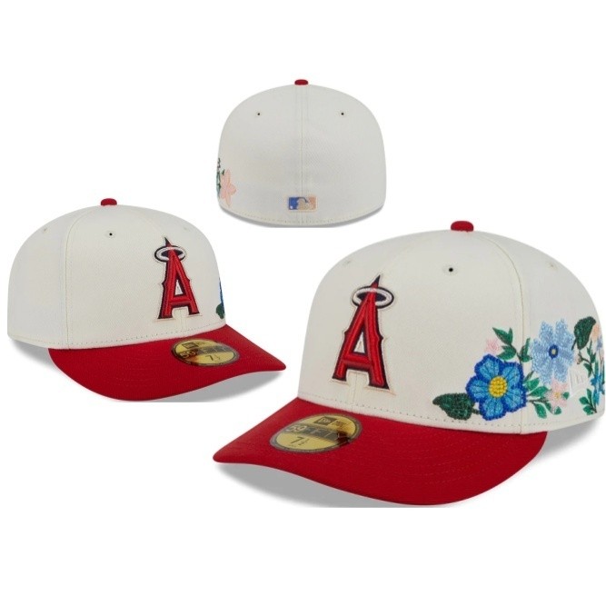 MLB Los Angeles Angels 59FIFTY Cap màu trắng - Che nắng ngoài trời