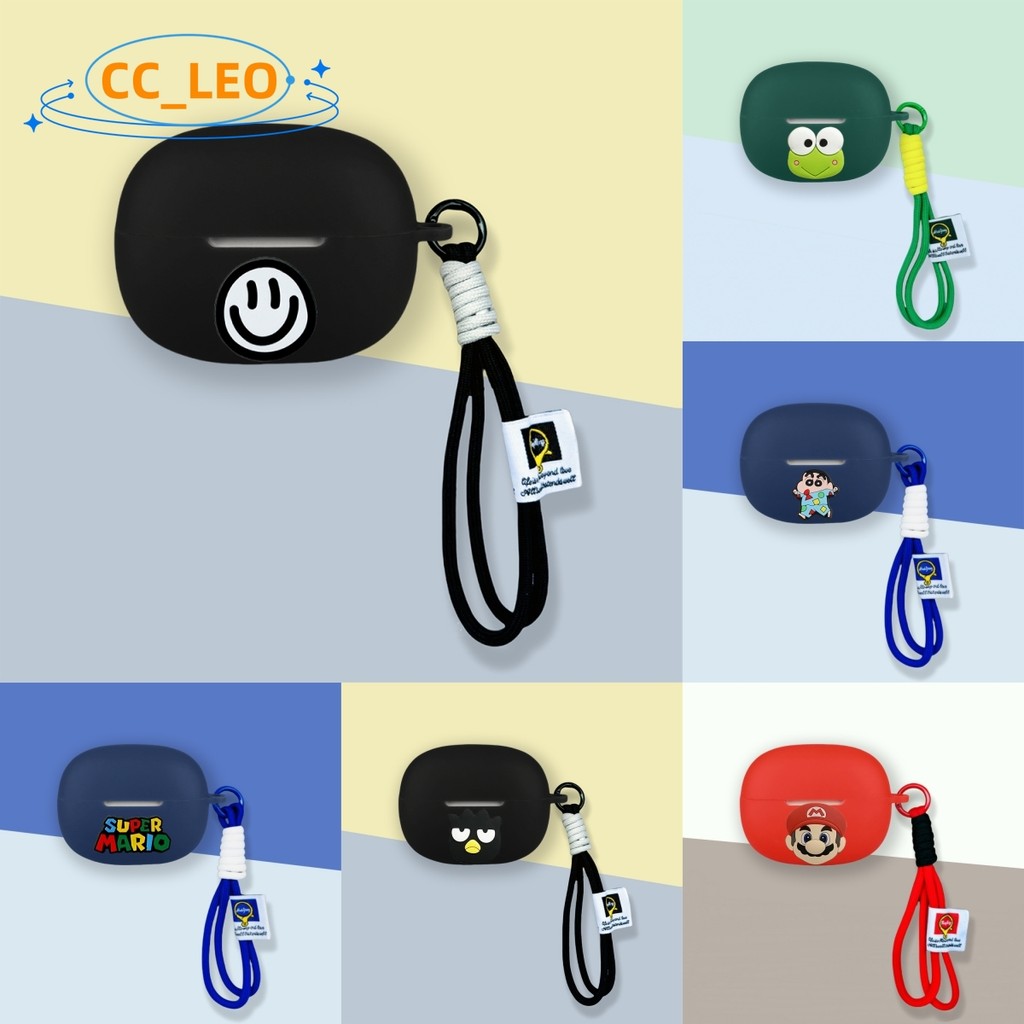 Case for QCY Crossky C50 Cute Snoopy Cartoon Lanyard Suitable for QCY Crossky C50 Silicone Soft Case
