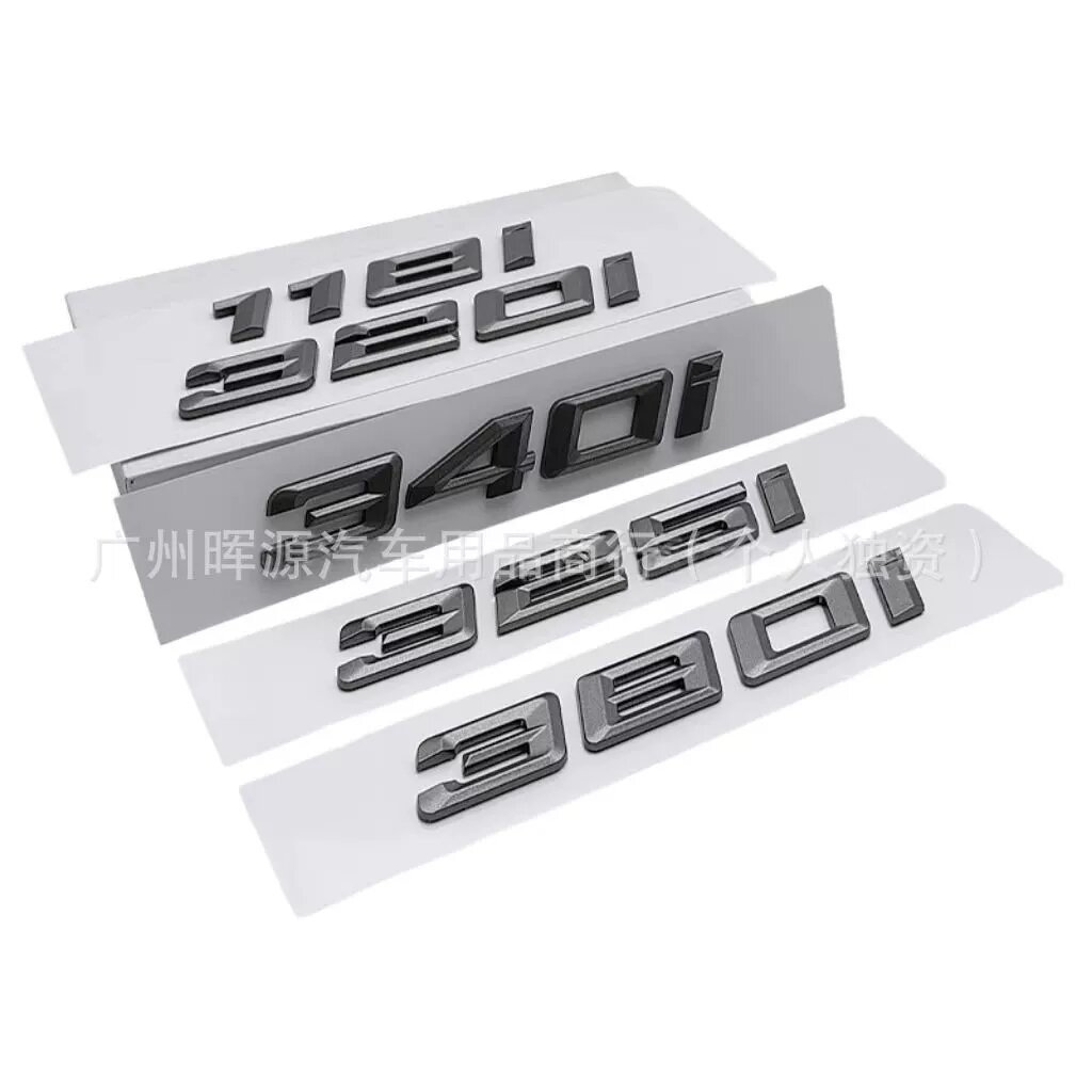 Dành Cho Xe BMW Xám 118i 320i 325i 340i 380i 520i 550Li 740Li logo Tiếng Anh Chữ Số Biểu Tượng Phía 