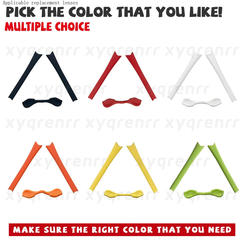 Miếng mũi cao su thay thế phát sáng + Bộ dụng cụ bịt tai cho lối đi radar Oakley / Edge Radar / Phạm