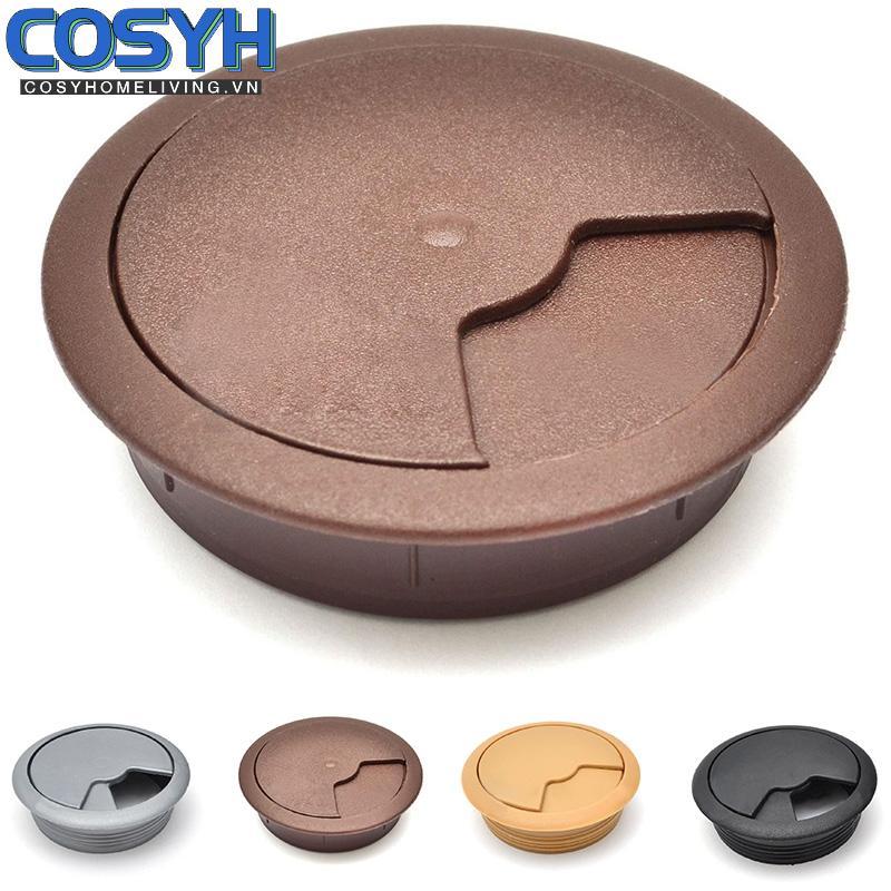 <cosyh>Computer Desk Table Wire Hole Cover Plate Cable Tidy Grommet Organizer