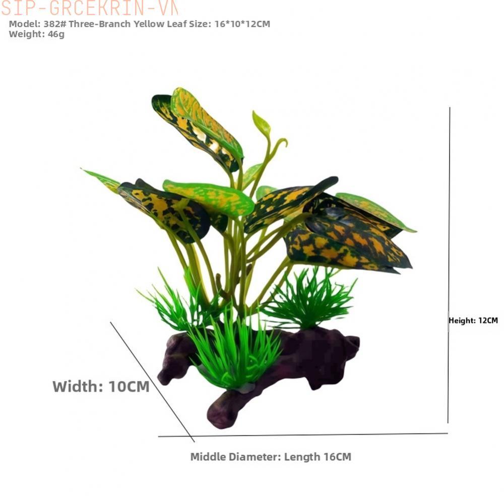 Plastic Aquarium Plants for Freshwater Tank Setup and Terrarium Habitat Building