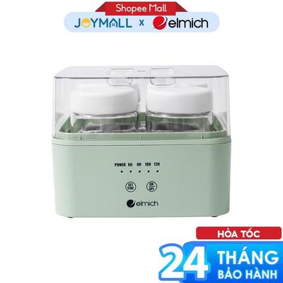 Máy Làm Sữa Chua Elmich YME0297 8W, Hàng Chính Hãng, Cảm Ứng Điện Tử, Kèm 4 Hũ Thủy Tinh - JoyMall