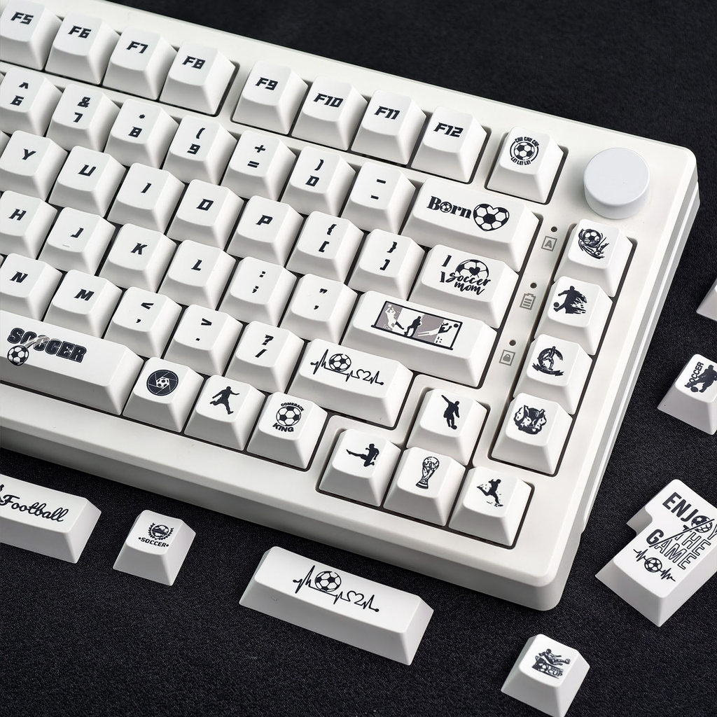 【 EN / TH / KR 】 MAIMOOO Soccer Keycap MOA / Cherry Profile 120 Phím PBT Dye Thăng hoa Aula F75 Ajaz