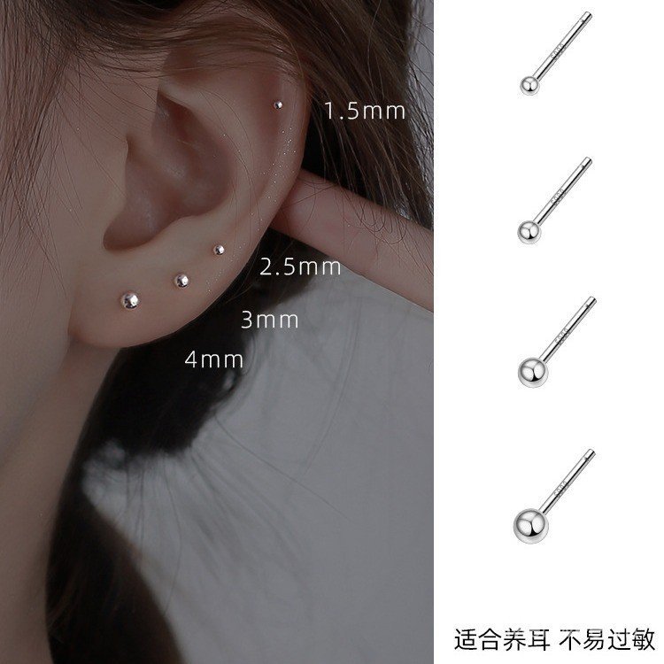 Bông Tai Bạc 999 2026 Phong Cách Mới Hợp Thời Trang Bông Tai Bạc 999 Bông Tai Bạc