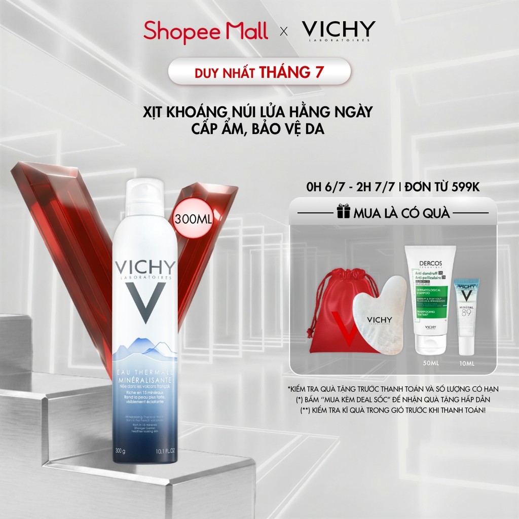Nước khoáng dưỡng da Vichy Mineralizing Thermal Water 300ml