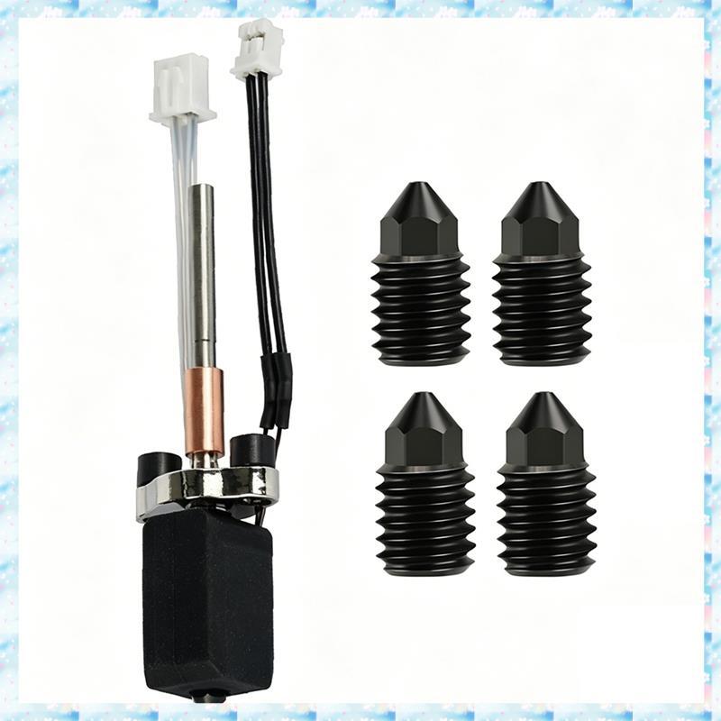 [R Q M U] Dành cho Hotend thay thế K1C / K1 MAX- Mới nâng cấp Thiết kế gốm Vòi phun thép cứng cho cá